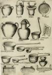 Utensili da cucina (1), dall'Opera di B. Scappi, 1570